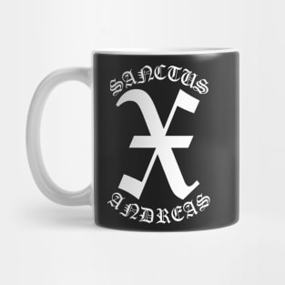 Saint Andrew Cross X Gothic Pocket Mug